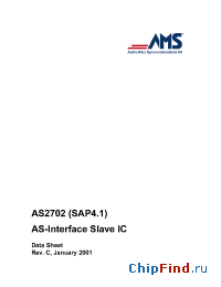 Datasheet AS2702 manufacturer AMSCO