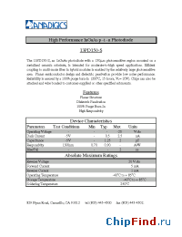Datasheet 13PD150-S manufacturer Anadigics