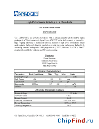 Datasheet 13PD150-ST manufacturer Anadigics