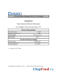 Datasheet 15LED20M-TO manufacturer Anadigics
