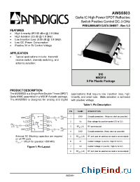 Datasheet AWS5503 manufacturer Anadigics