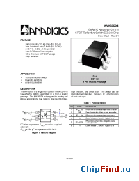 Datasheet AWS5504 manufacturer Anadigics