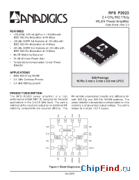 Datasheet EVA2023RS28 manufacturer Anadigics