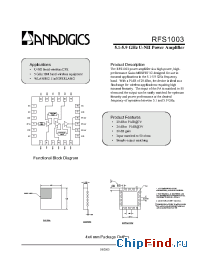 Datasheet PRFS-1003-0EVL manufacturer Anadigics
