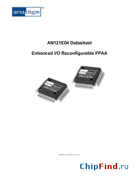 Datasheet AN121E04-QFPTY manufacturer Anadigm