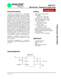 Datasheet AAT3111-36 manufacturer AnalogicTech