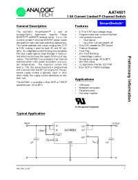 Datasheet AAT4601IHS-T1 manufacturer AnalogicTech