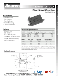 Datasheet 10610-6 manufacturer Anaren