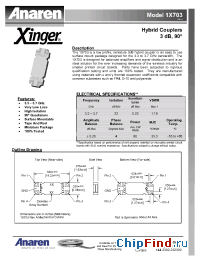 Datasheet 1X703 manufacturer Anaren