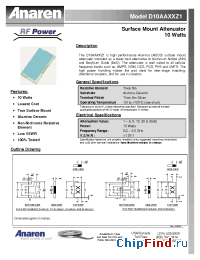 Datasheet D10AA1Z1 manufacturer Anaren