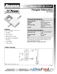 Datasheet RFP-25-20AP manufacturer Anaren