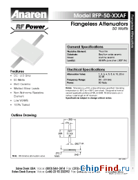Datasheet RFP-50-4AF manufacturer Anaren