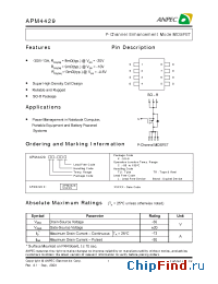 Datasheet APM4429KTU-CK manufacturer Anpec