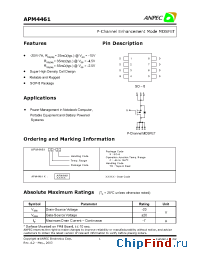 Datasheet APM4461 manufacturer Anpec