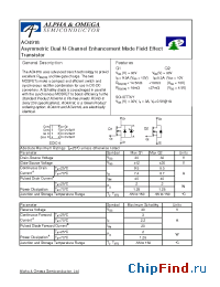 Datasheet AO4918L manufacturer Alpha&Omega