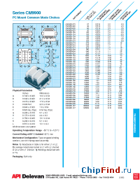 Datasheet CM9900-563 manufacturer API Delevan