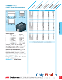 Datasheet P1812-102K manufacturer API Delevan