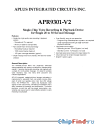 Datasheet APR9301-V2 manufacturer Aplus