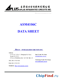 Datasheet ASM4106C manufacturer Aplus