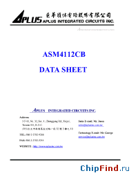 Datasheet ASM4112CB manufacturer Aplus