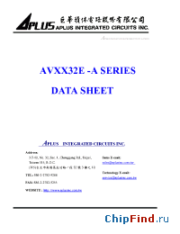 Datasheet AV0732E manufacturer Aplus