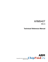 Datasheet ARM940T manufacturer ARM