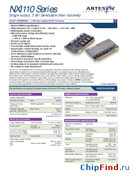 Datasheet NXI110-12P1V8C manufacturer Artesyn