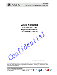 Datasheet AX88860 manufacturer ASIX