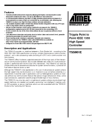 Datasheet 5962-01A1701Q9A manufacturer ATMEL