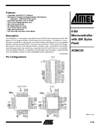 Datasheet 89C55 manufacturer ATMEL
