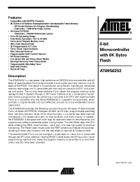 Datasheet 89S8252 manufacturer ATMEL