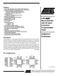 Datasheet 90S4414 manufacturer ATMEL