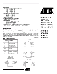 Datasheet 93C56 manufacturer ATMEL