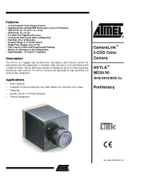 Datasheet AKYLAMD20 manufacturer ATMEL