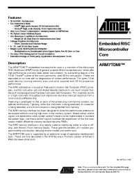 Datasheet ARM7TDMITM manufacturer ATMEL