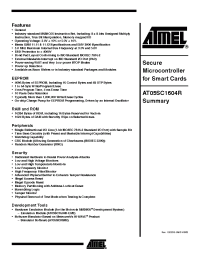 Datasheet AT05SC1604R manufacturer ATMEL