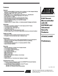 Datasheet AT05SC2408R manufacturer ATMEL
