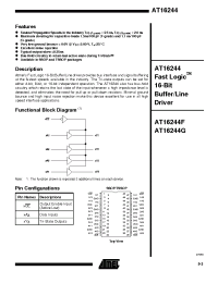 Datasheet AT16244F manufacturer ATMEL