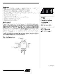 Datasheet AT17A manufacturer ATMEL