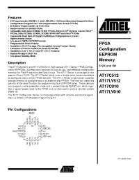 Datasheet AT17C010-10C manufacturer ATMEL