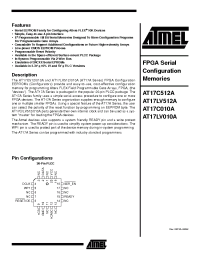 Datasheet AT17C010A manufacturer ATMEL