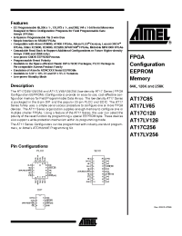 Datasheet AT17C128-10I manufacturer ATMEL