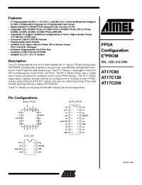 Datasheet AT17C128-10JC manufacturer ATMEL