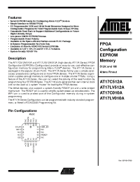 Datasheet AT17LV010A-10I manufacturer ATMEL