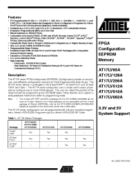 Datasheet AT17LV256A-10C manufacturer ATMEL