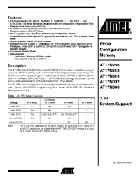 Datasheet AT17N002-10CC manufacturer ATMEL