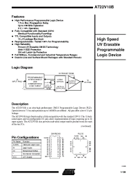 Datasheet AT22V10B-10DM manufacturer ATMEL