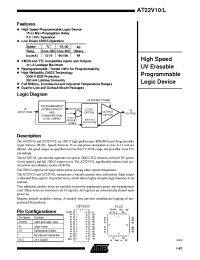 Datasheet AT22V10L manufacturer ATMEL