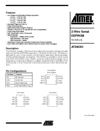 Datasheet AT24C01 manufacturer ATMEL