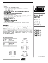 Datasheet AT24C02A-10 manufacturer ATMEL